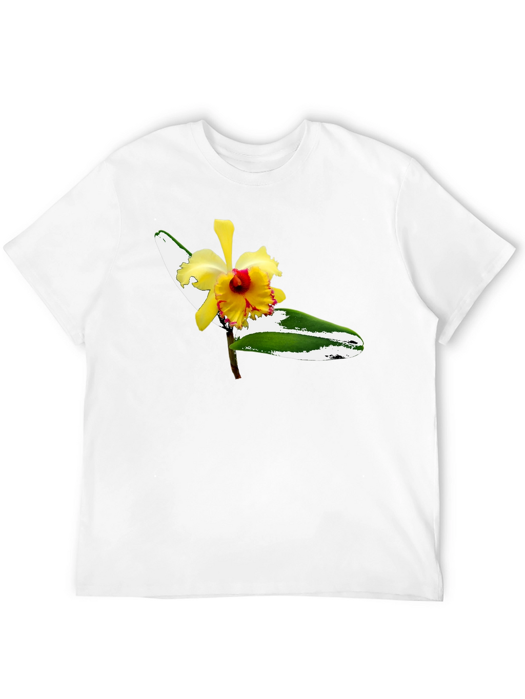 Floral Graphic Tee - Mens Black T-Shirt