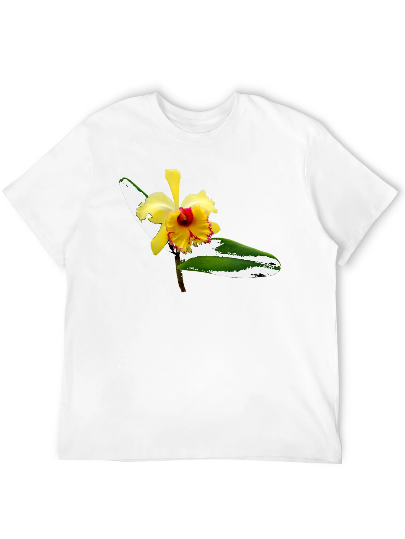Floral Graphic Tee - Mens Black T-Shirt