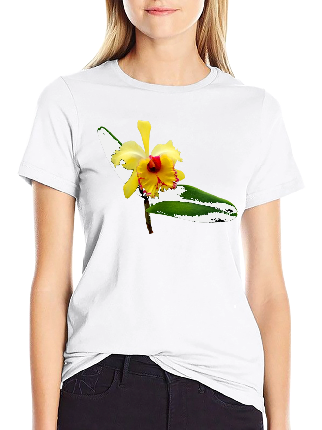 Floral Graphic Tee - Mens Black T-Shirt