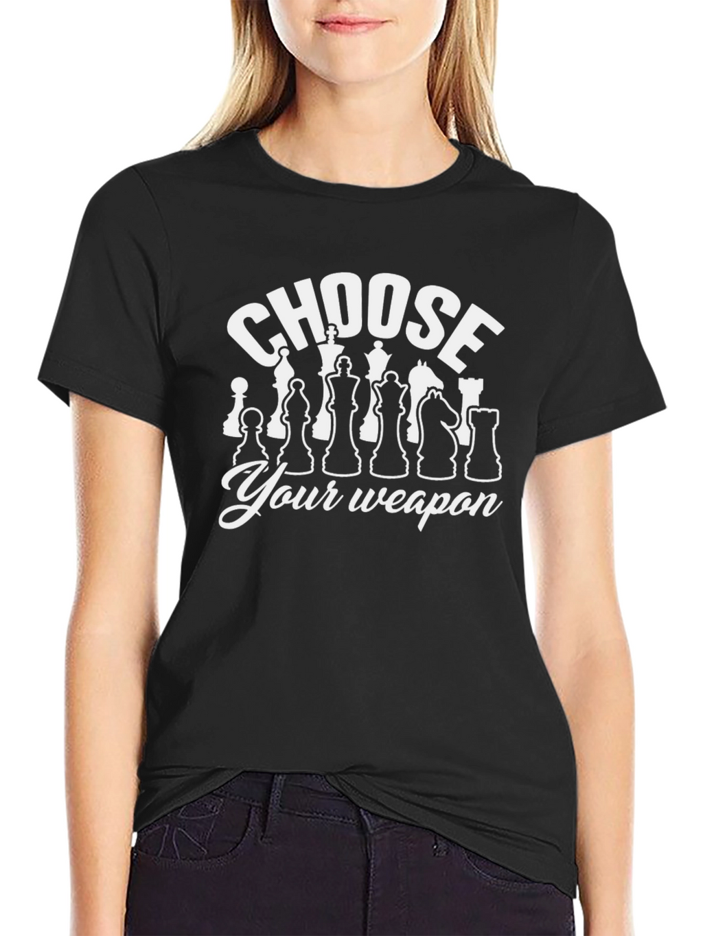 Choose Your Weapon Chess T-Shirt