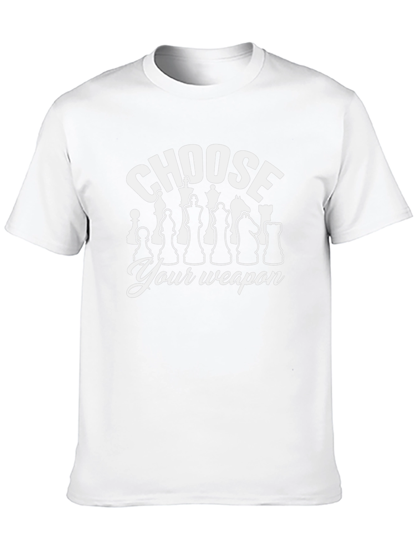 Choose Your Weapon Chess T-Shirt
