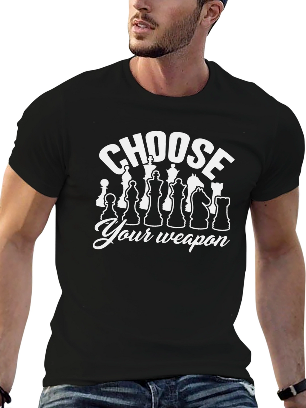 Choose Your Weapon Chess T-Shirt