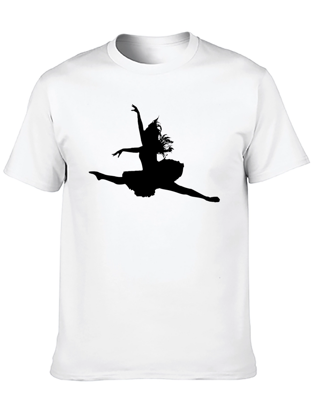 Black Ballerina Silhouette T-Shirt