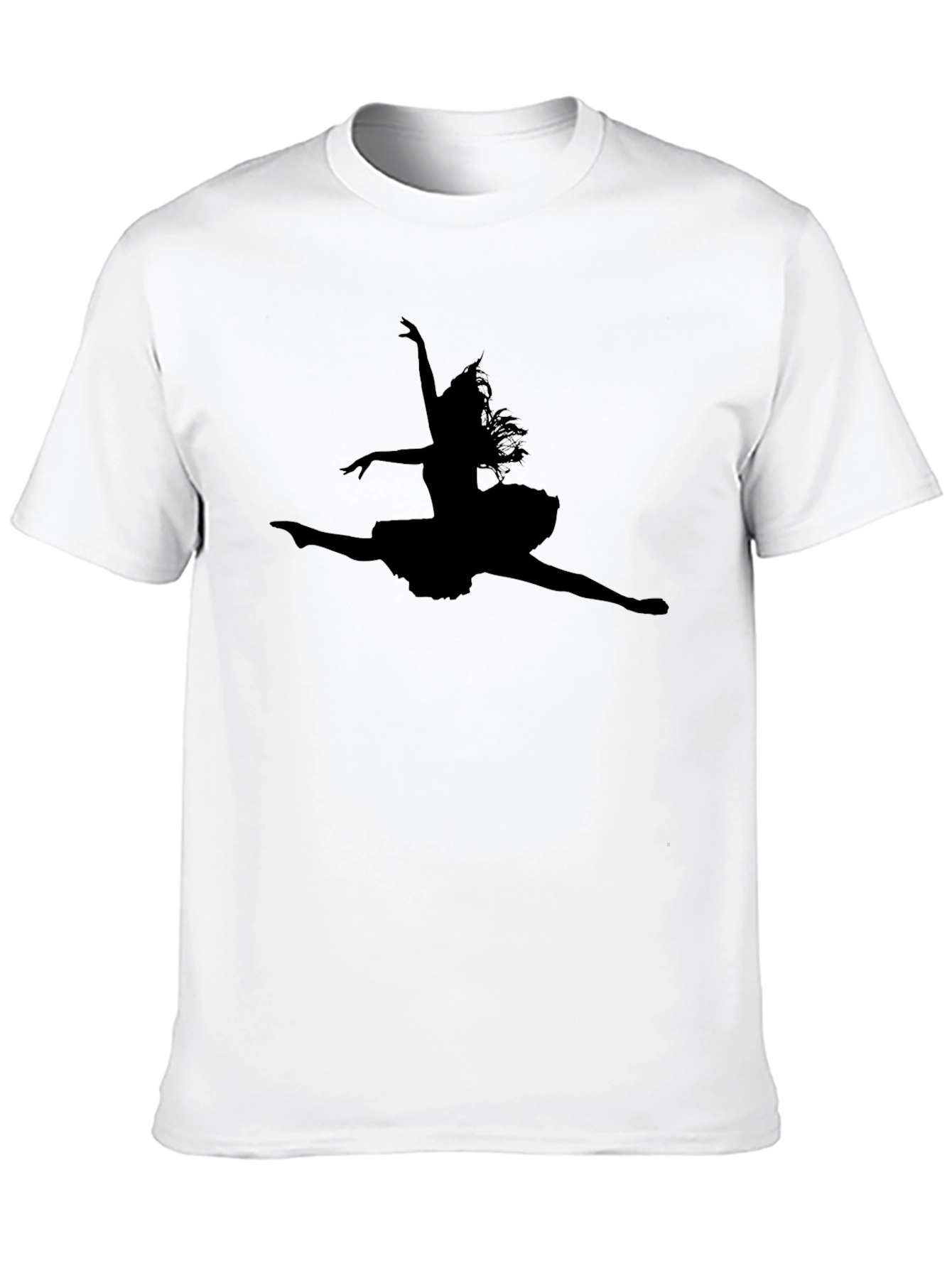 Black Ballerina Silhouette T-Shirt