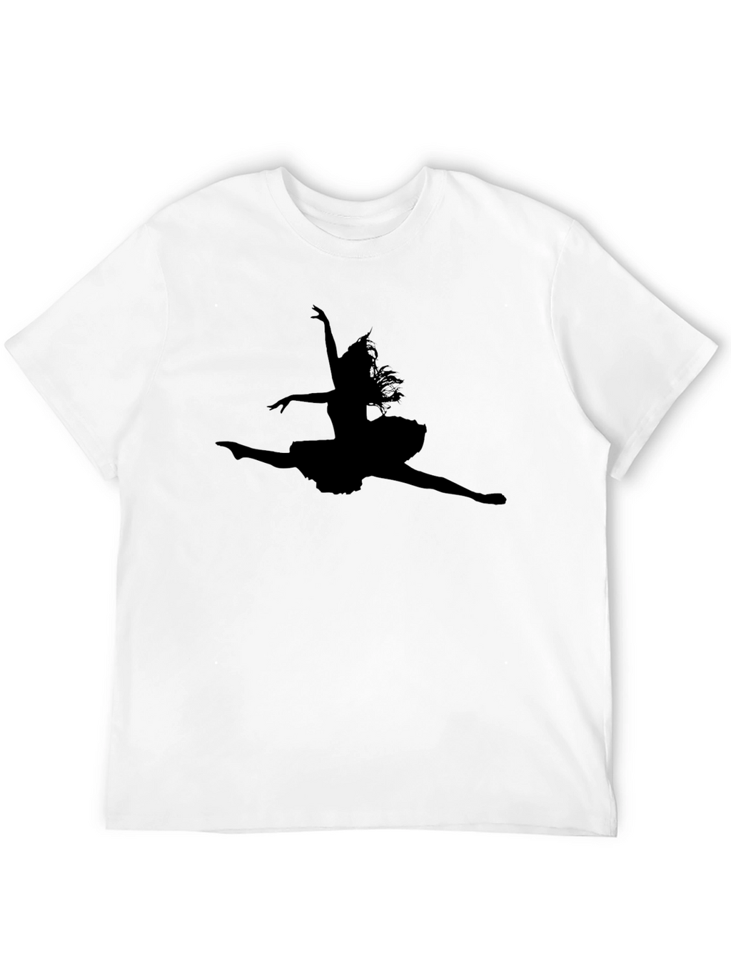 Black Ballerina Silhouette T-Shirt