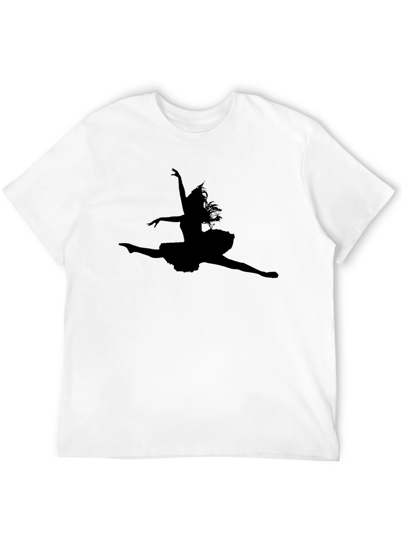 Black Ballerina Silhouette T-Shirt
