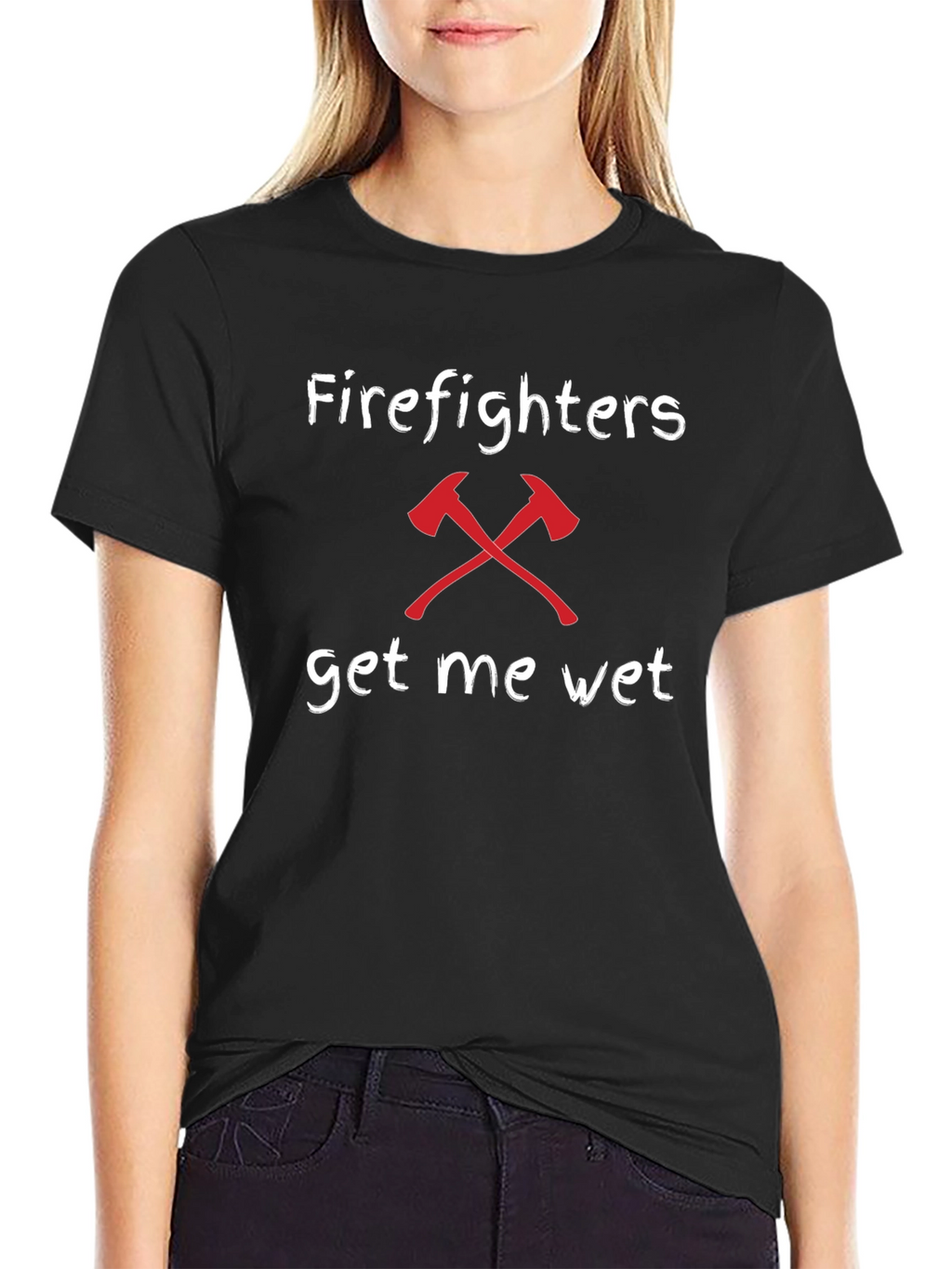 Firefighters Get Me Wet Humor T-Shirt