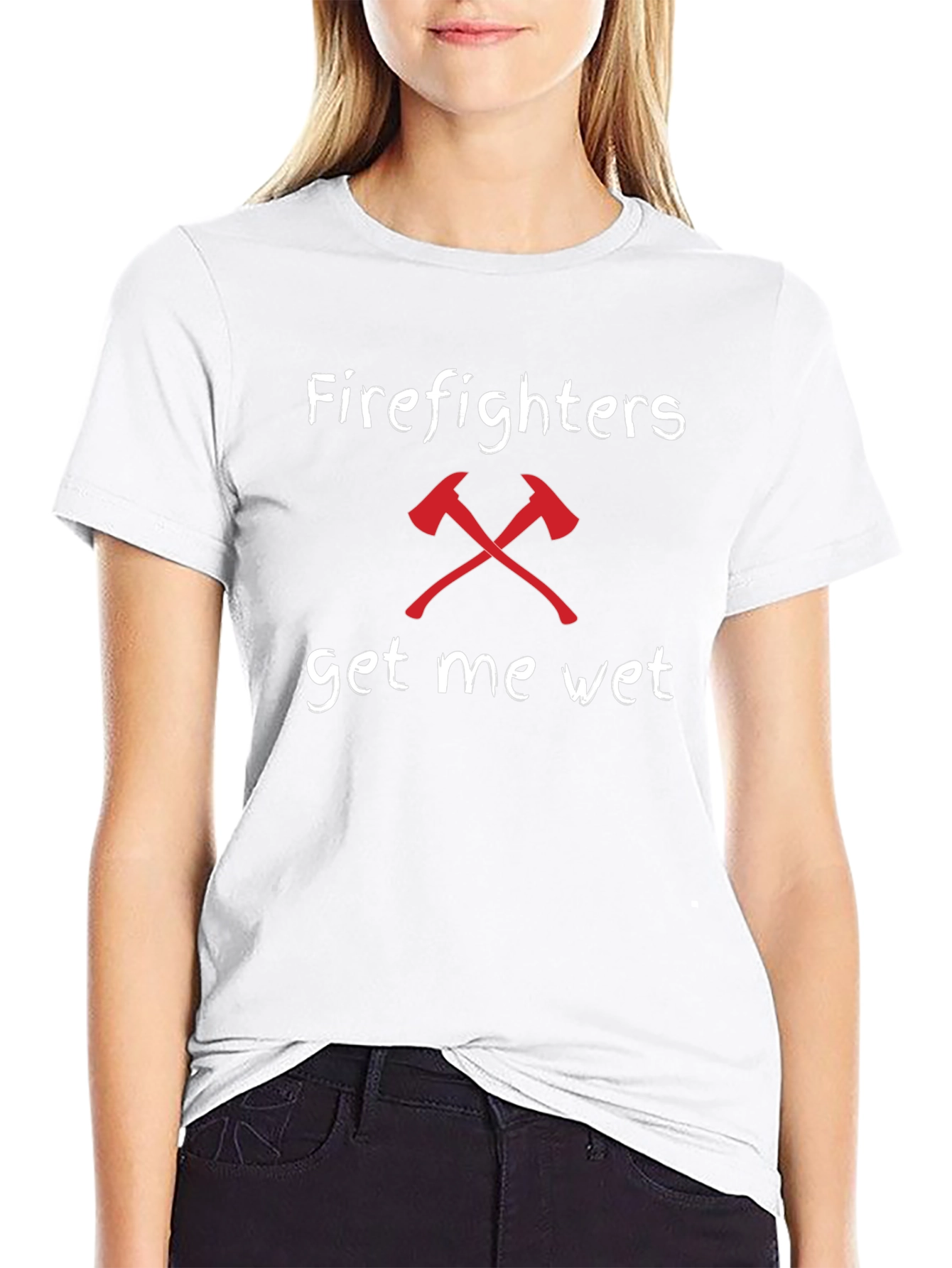Firefighters Get Me Wet Humor T-Shirt