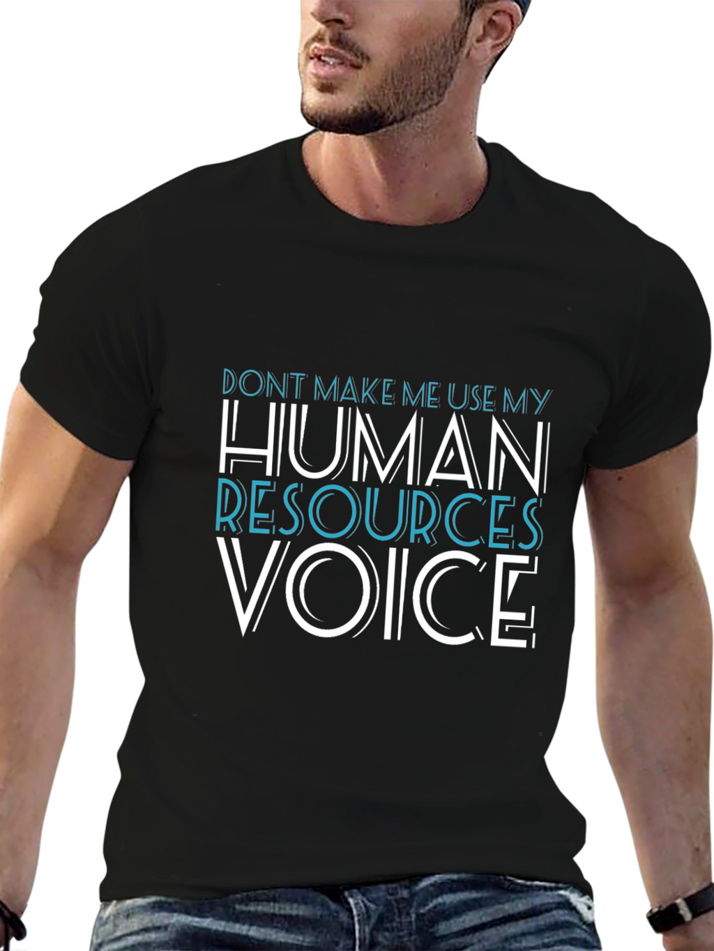 Human Resources Voice Graphic Tee - Black