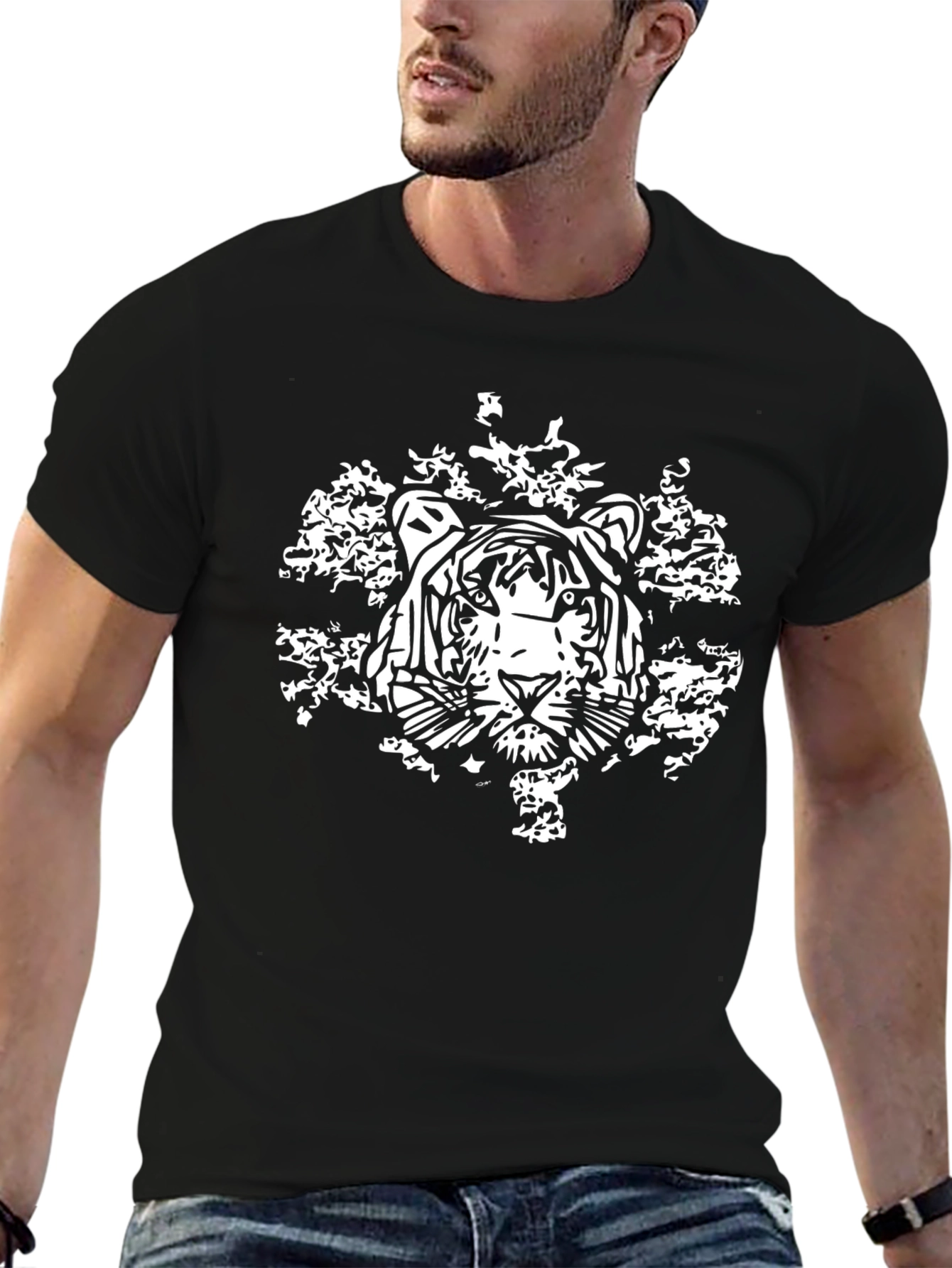 Black Tiger Graphic Tee - Fierce Style