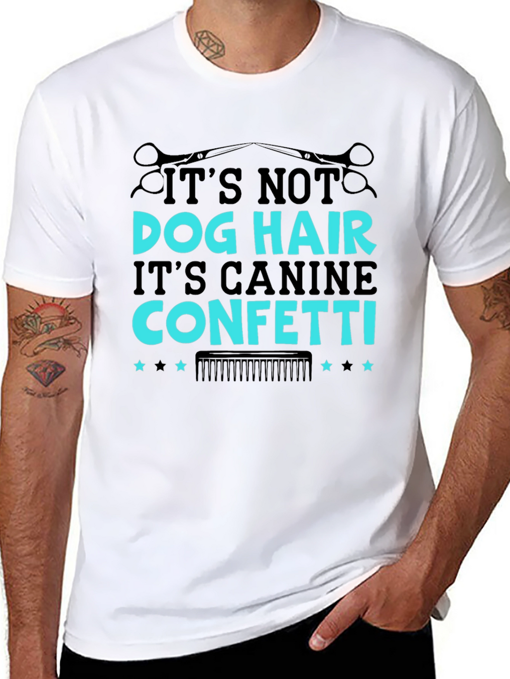 Canine Confetti Graphic Tee