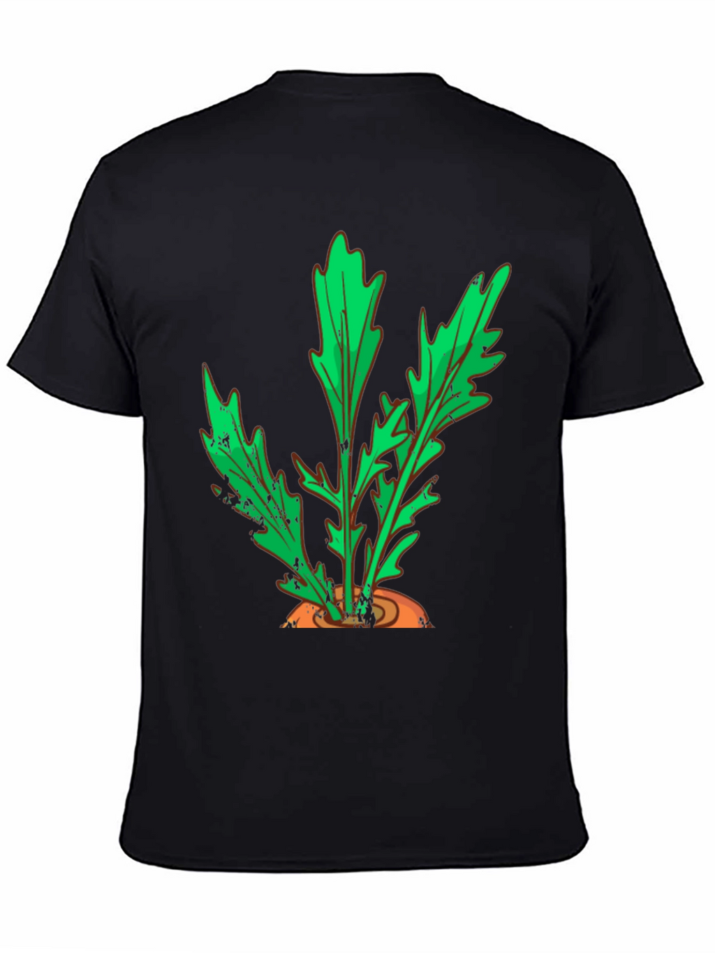 Carrot Top Graphic Tee - Black Cotton T-Shirt