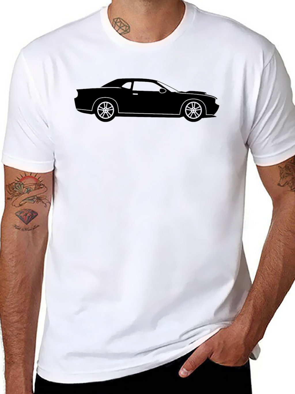Black Car Silhouette T-Shirt