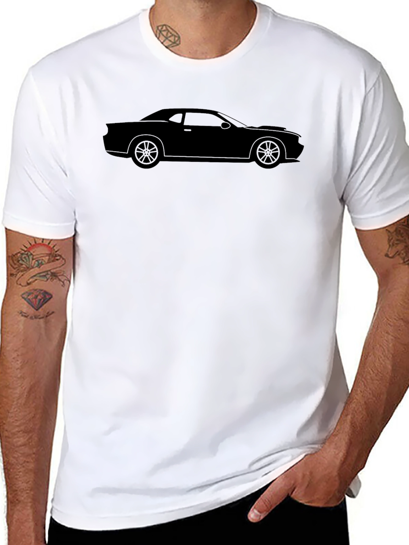 Black Car Silhouette T-Shirt