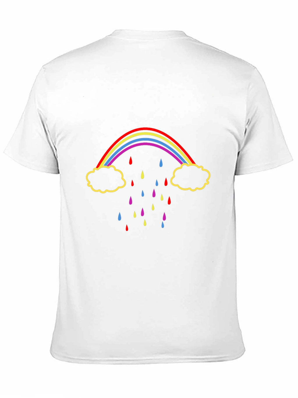Rainbow Rain Black T-Shirt