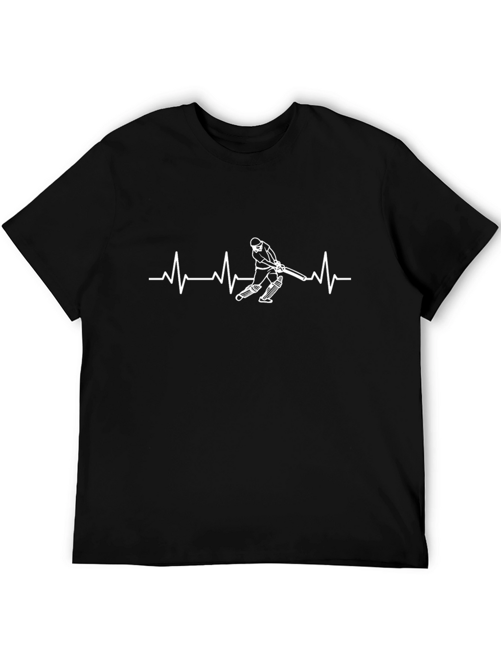 Cricket Heartbeat Graphic Tee - Black Cotton