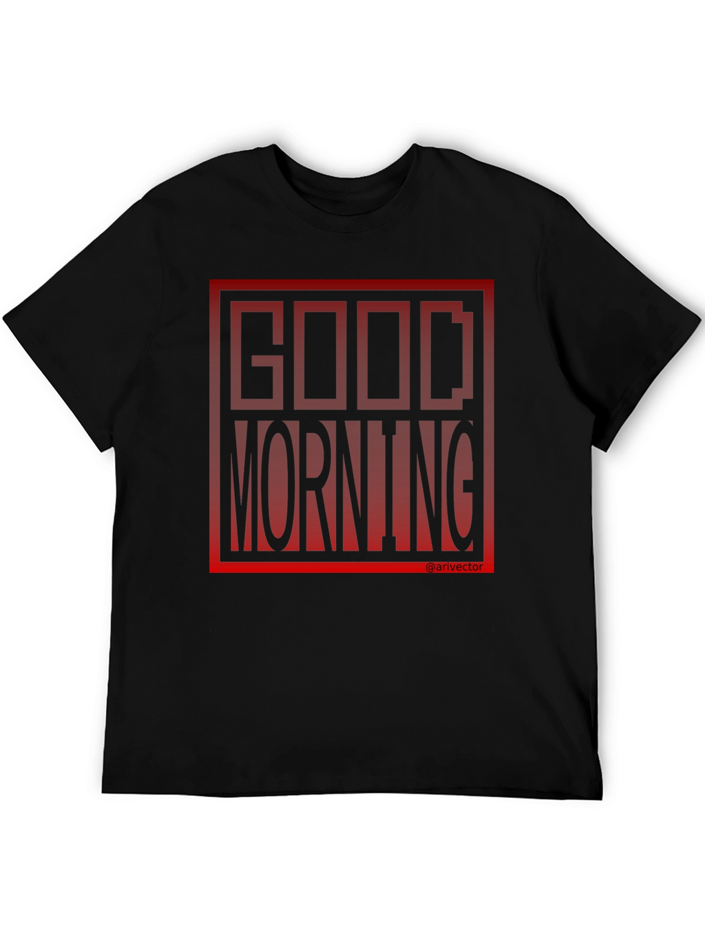 Good Morning Black Graphic Tee