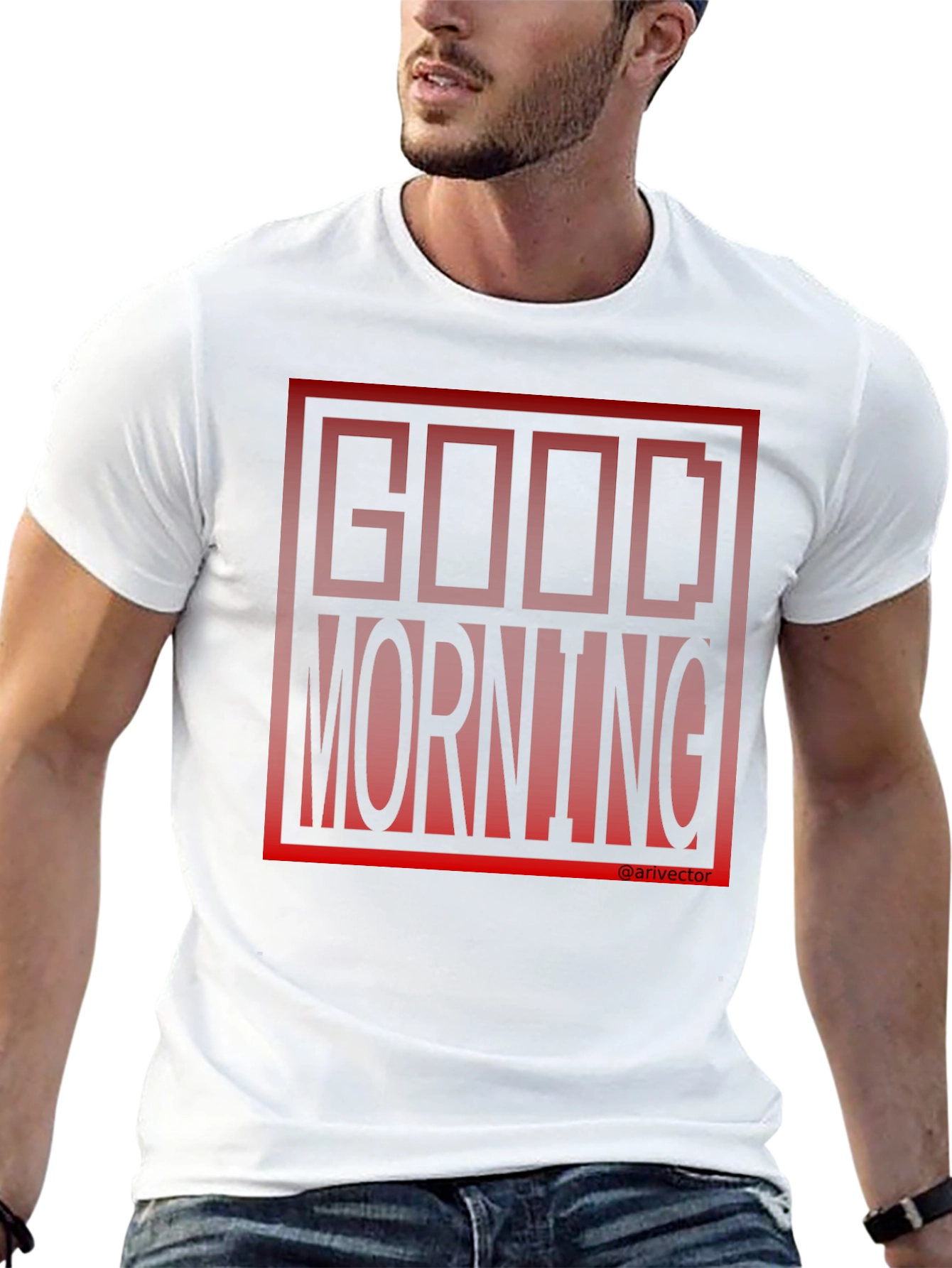 Good Morning Black Graphic Tee