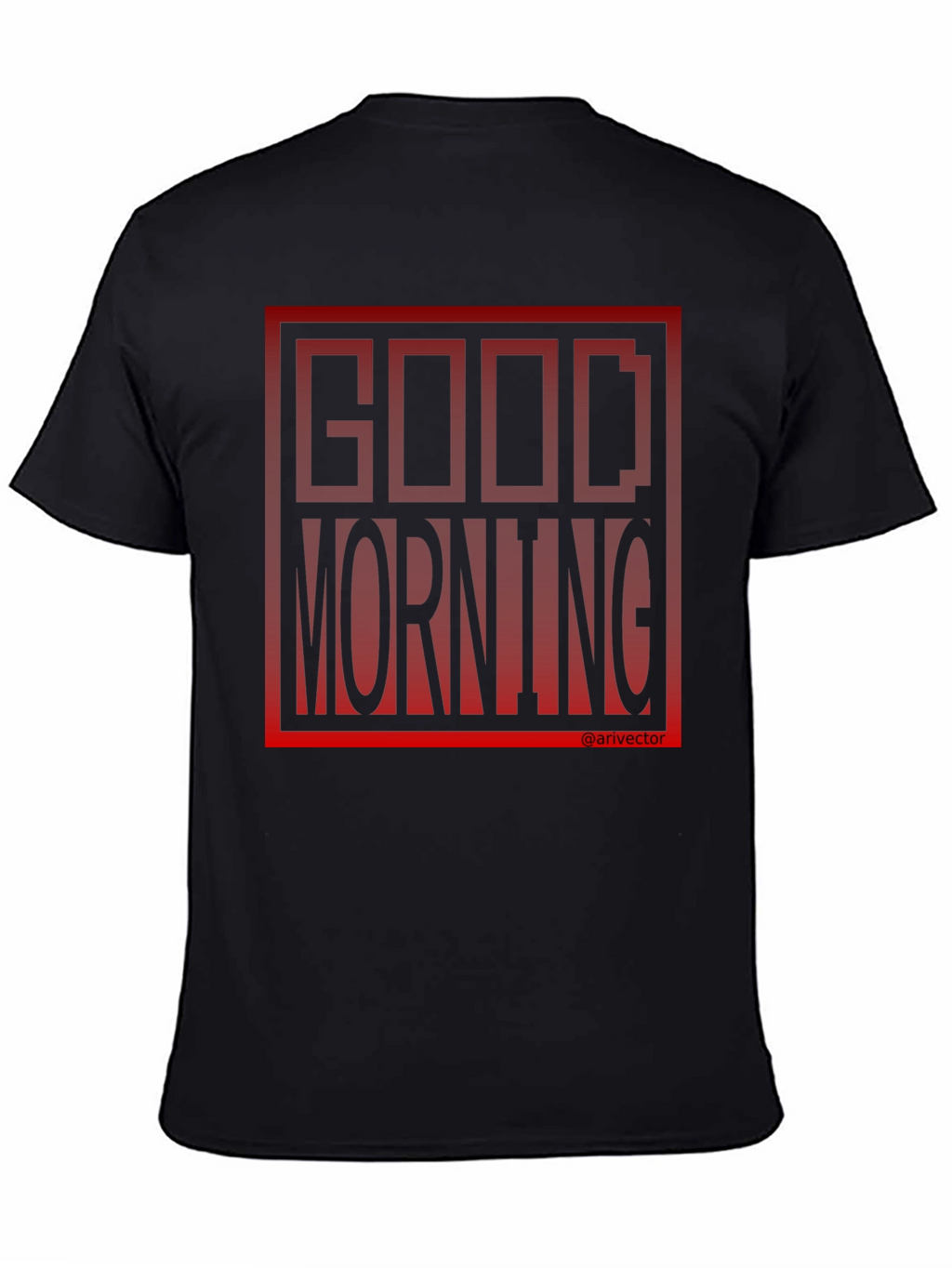 Good Morning Black Graphic Tee