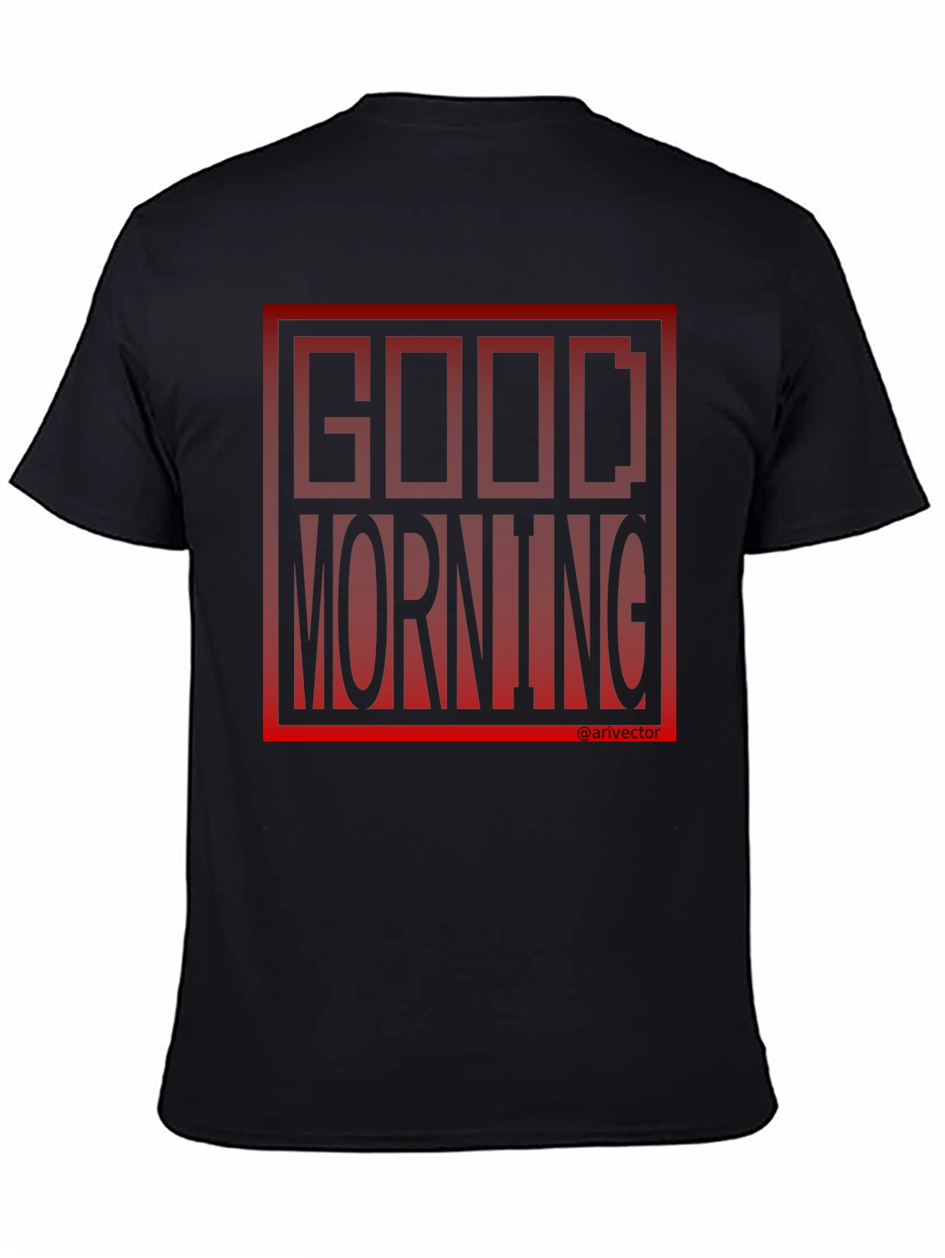 Good Morning Black Graphic Tee