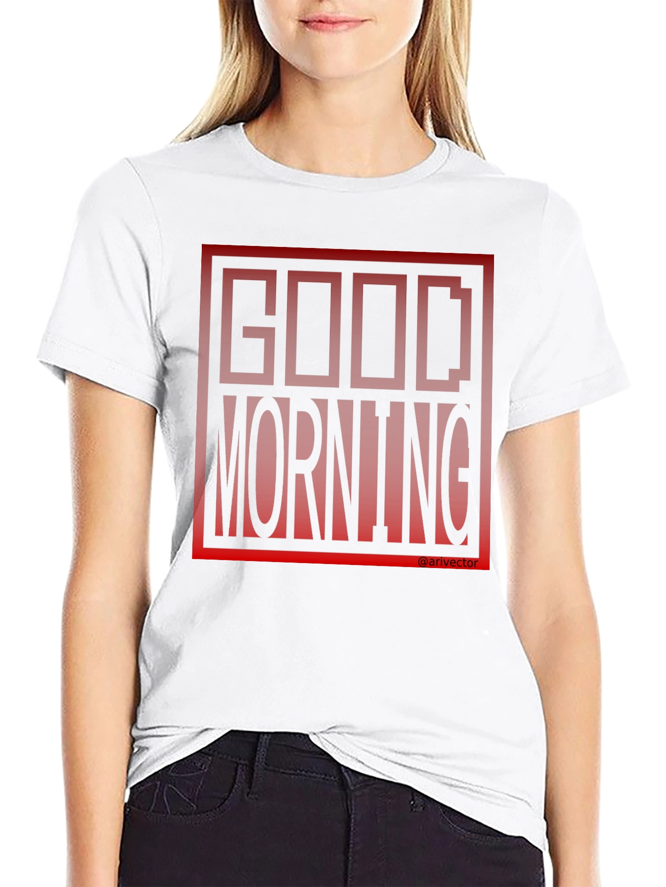 Good Morning Black Graphic Tee