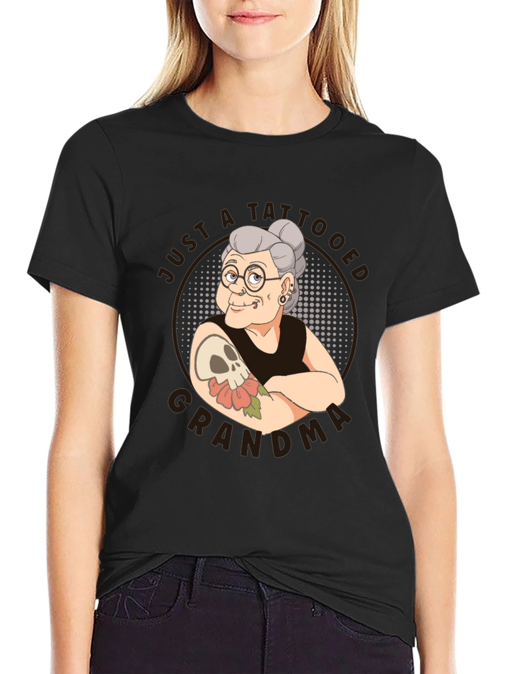 Tattooed Grandma T-Shirt - Funny Graphic Tee