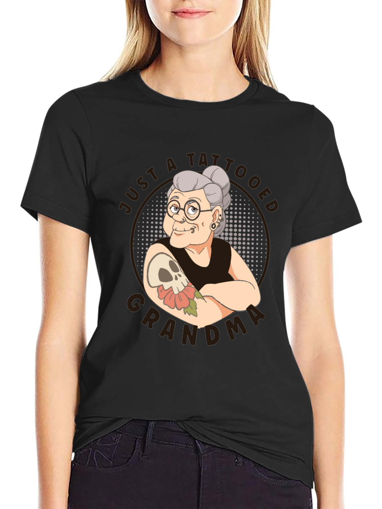 Tattooed Grandma T-Shirt - Funny Graphic Tee