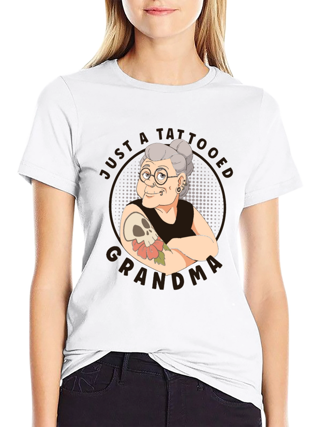 Tattooed Grandma T-Shirt - Funny Graphic Tee