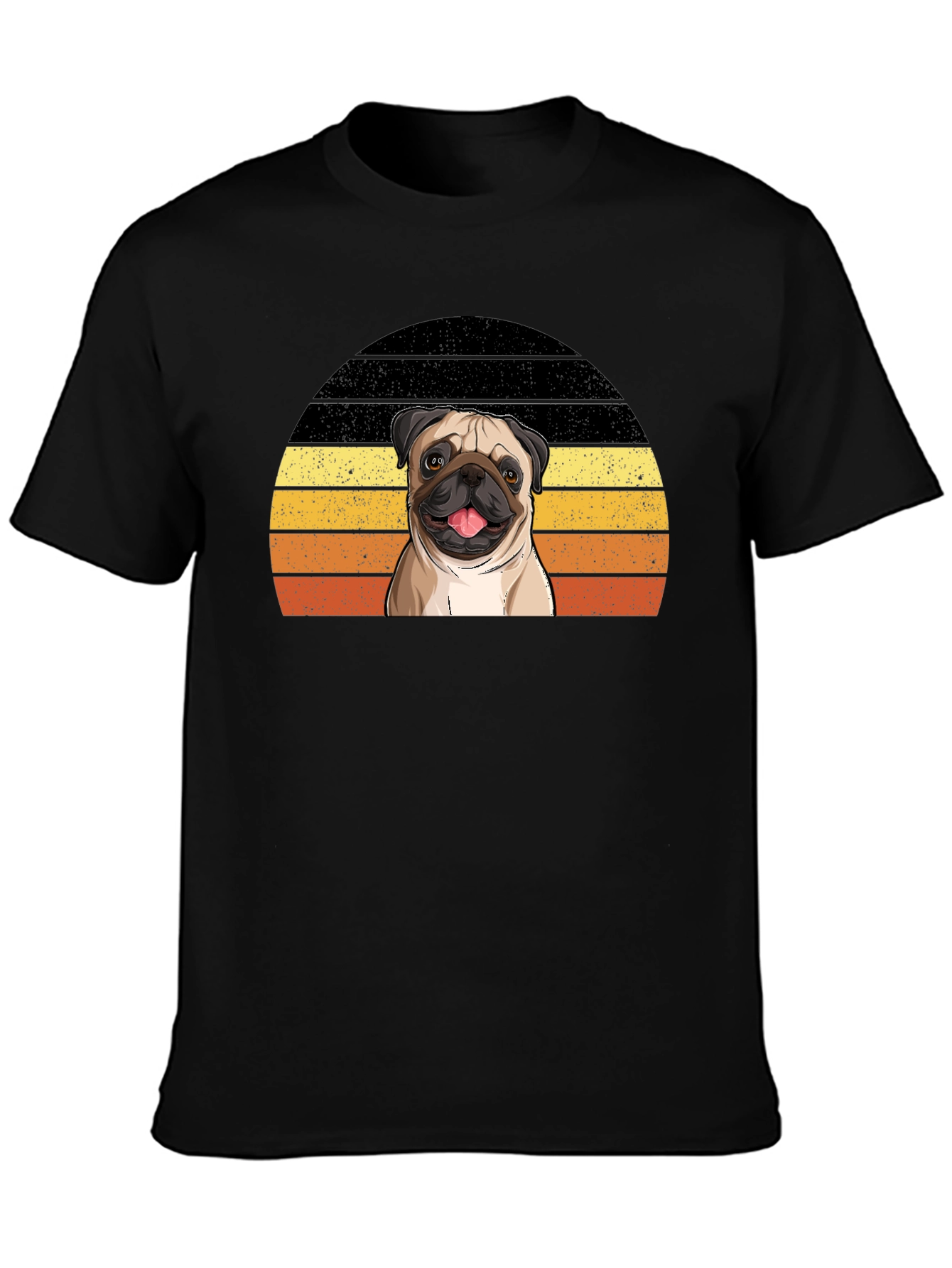 Pug Sunset T-Shirt - Cute Dog Graphic Tee