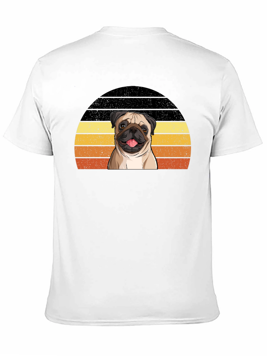 Pug Sunset T-Shirt - Cute Dog Graphic Tee