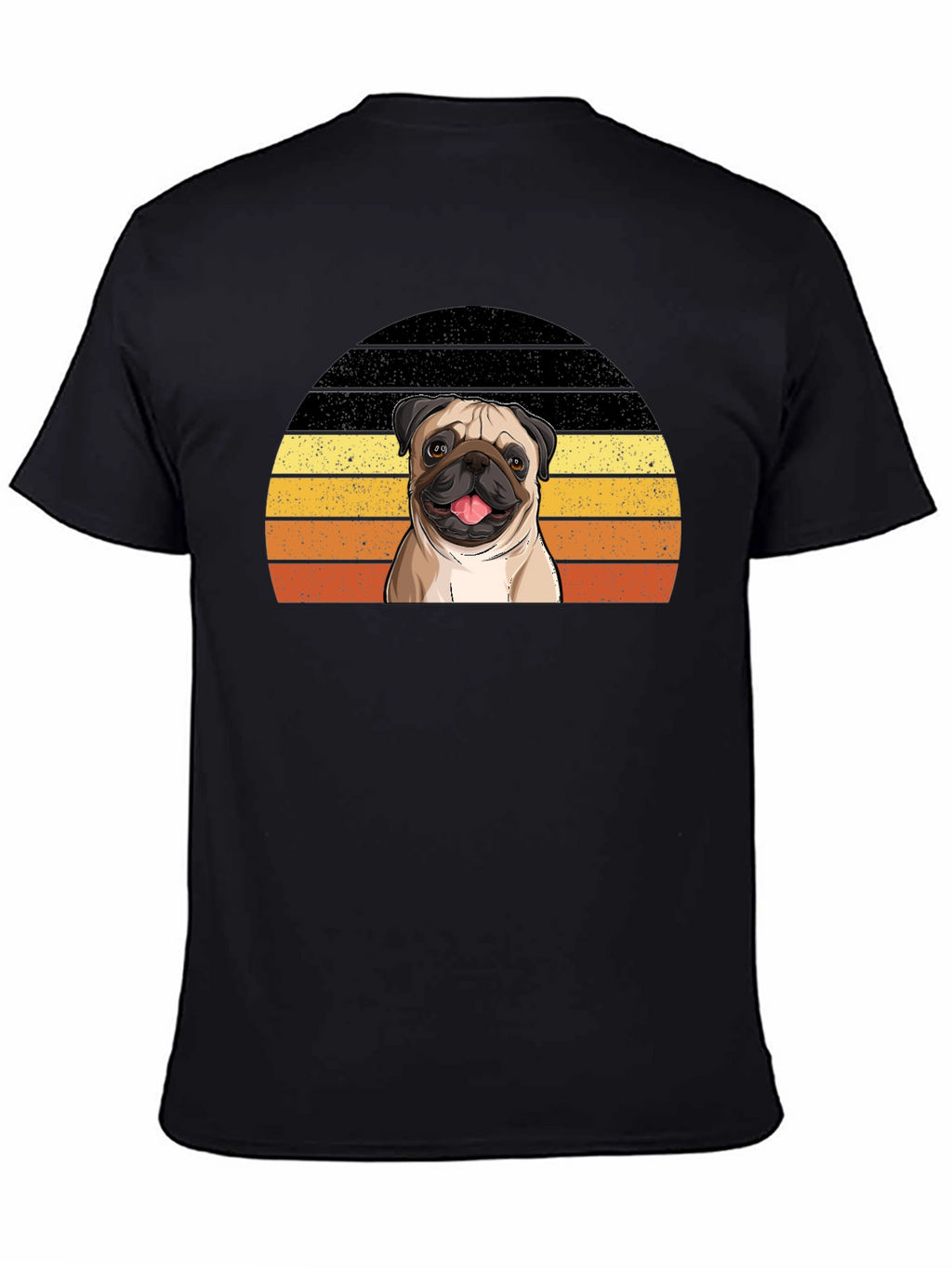 Pug Sunset T-Shirt - Cute Dog Graphic Tee