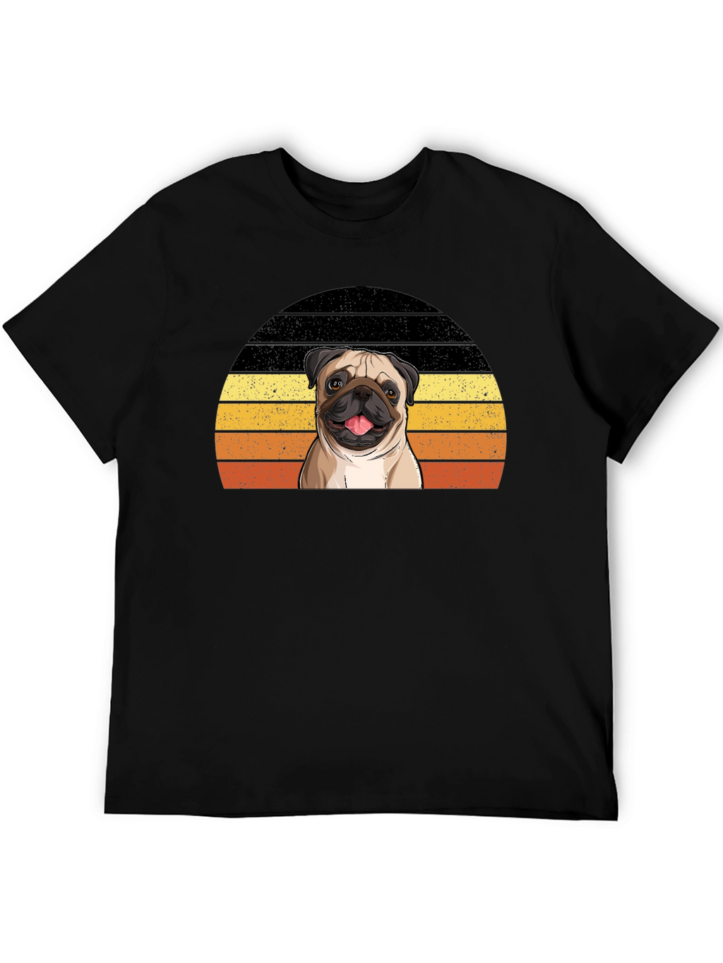 Pug Sunset T-Shirt - Cute Dog Graphic Tee