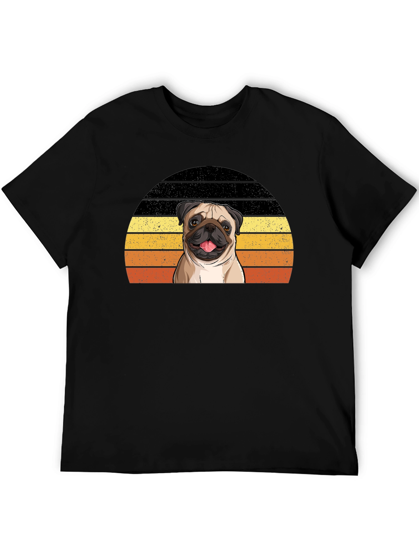 Pug Sunset T-Shirt - Cute Dog Graphic Tee
