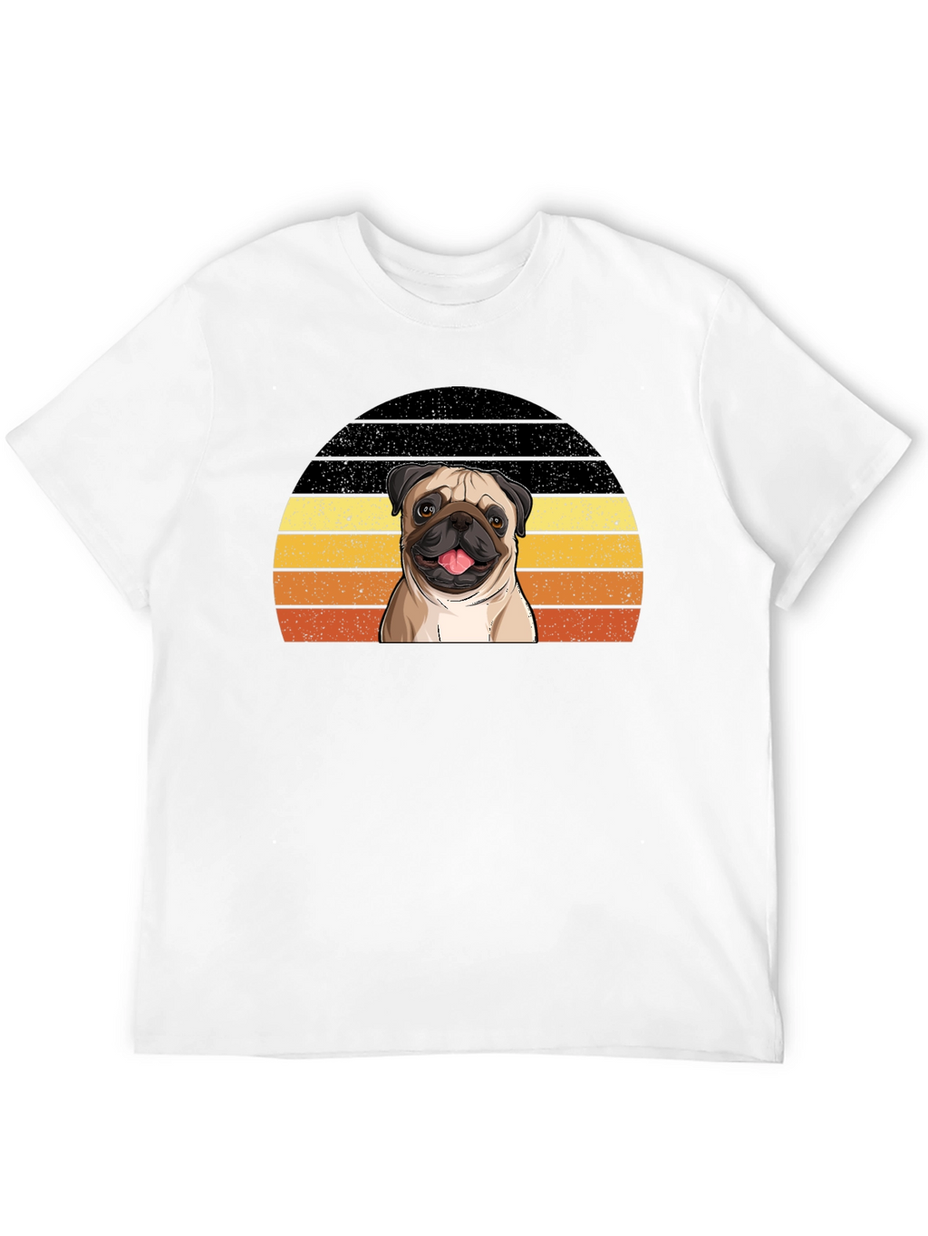 Pug Sunset T-Shirt - Cute Dog Graphic Tee