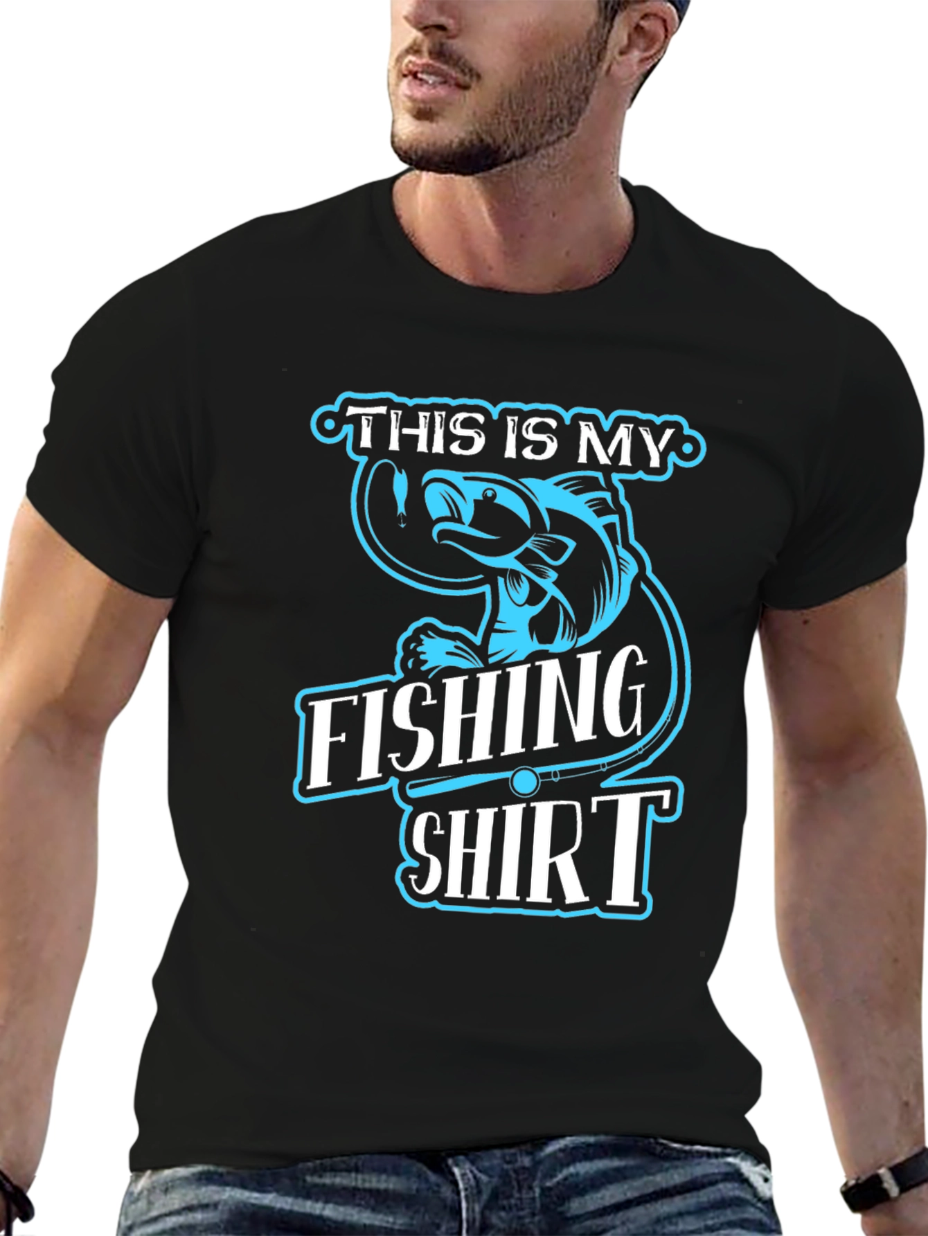 Funny Fishing T-Shirt - This is My Fishing Shirt