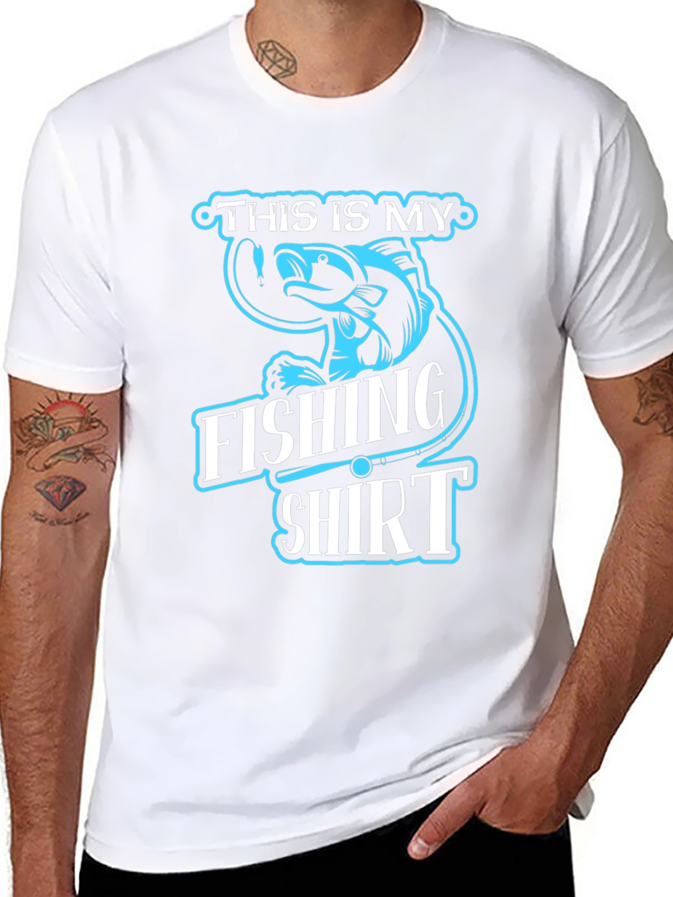 Funny Fishing T-Shirt - This is My Fishing Shirt