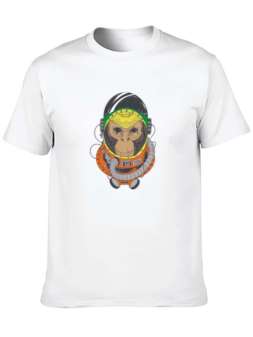 Monkey Astronaut Graphic T-Shirt