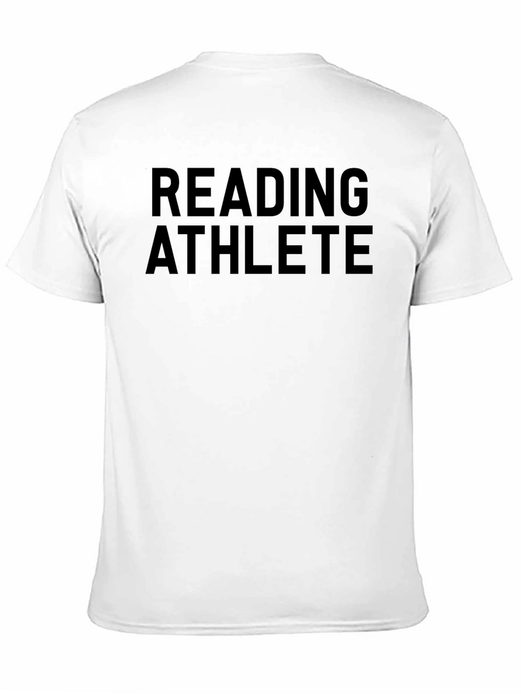 Reading Athlete Graphic Tee - Black Crew Neck Shirt