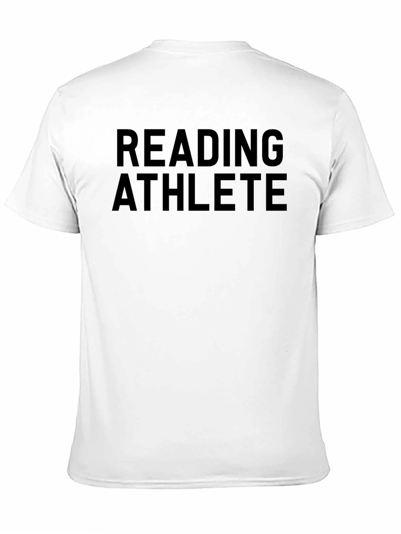 Reading Athlete Graphic Tee - Black Crew Neck Shirt