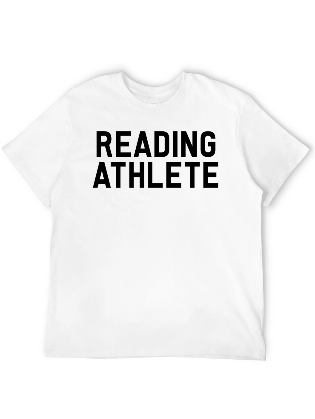 Reading Athlete Graphic Tee - Black Crew Neck Shirt