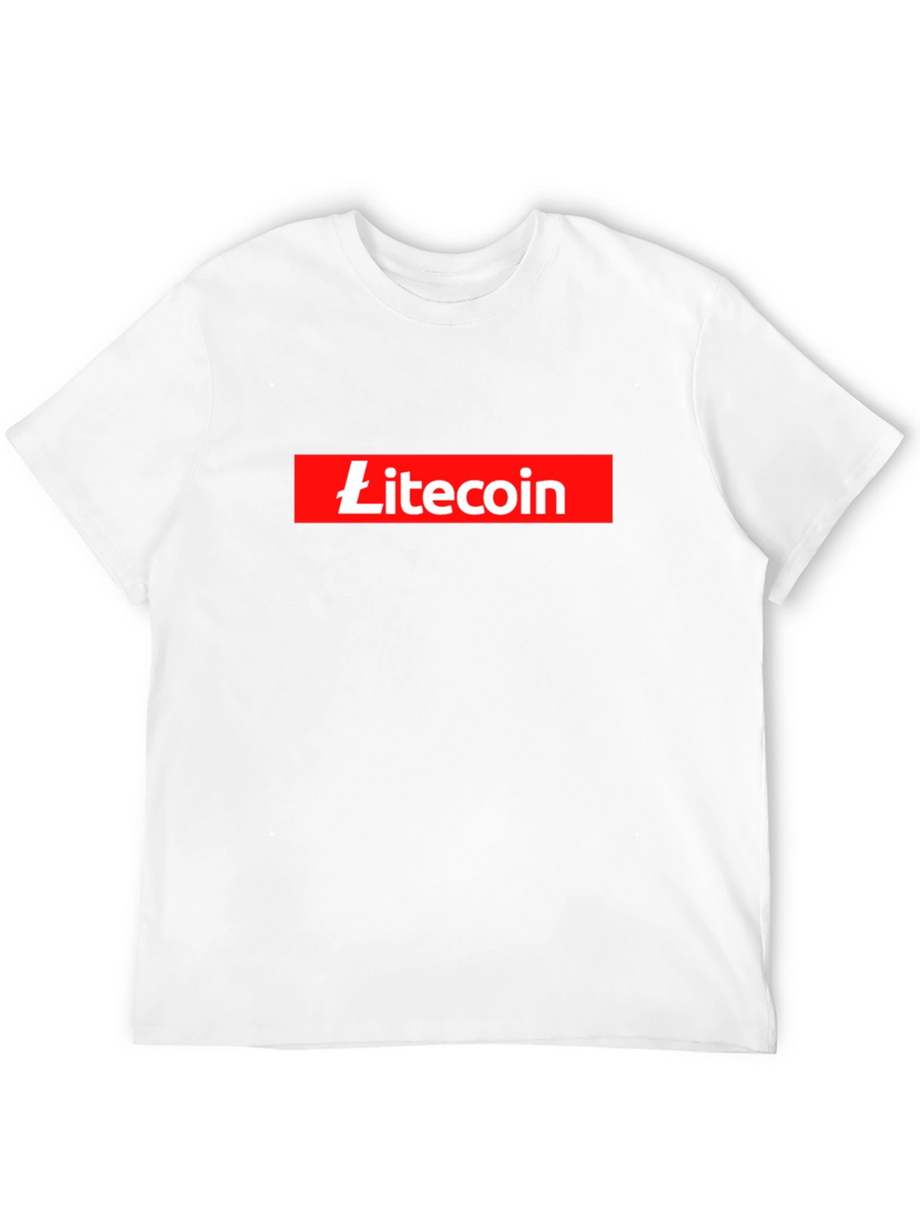 Litecoin Black T-Shirt Crypto Currency Red Box Logo