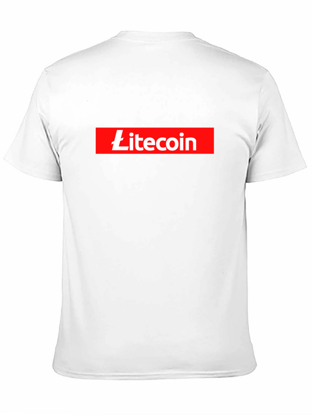 Litecoin Black T-Shirt Crypto Currency Red Box Logo