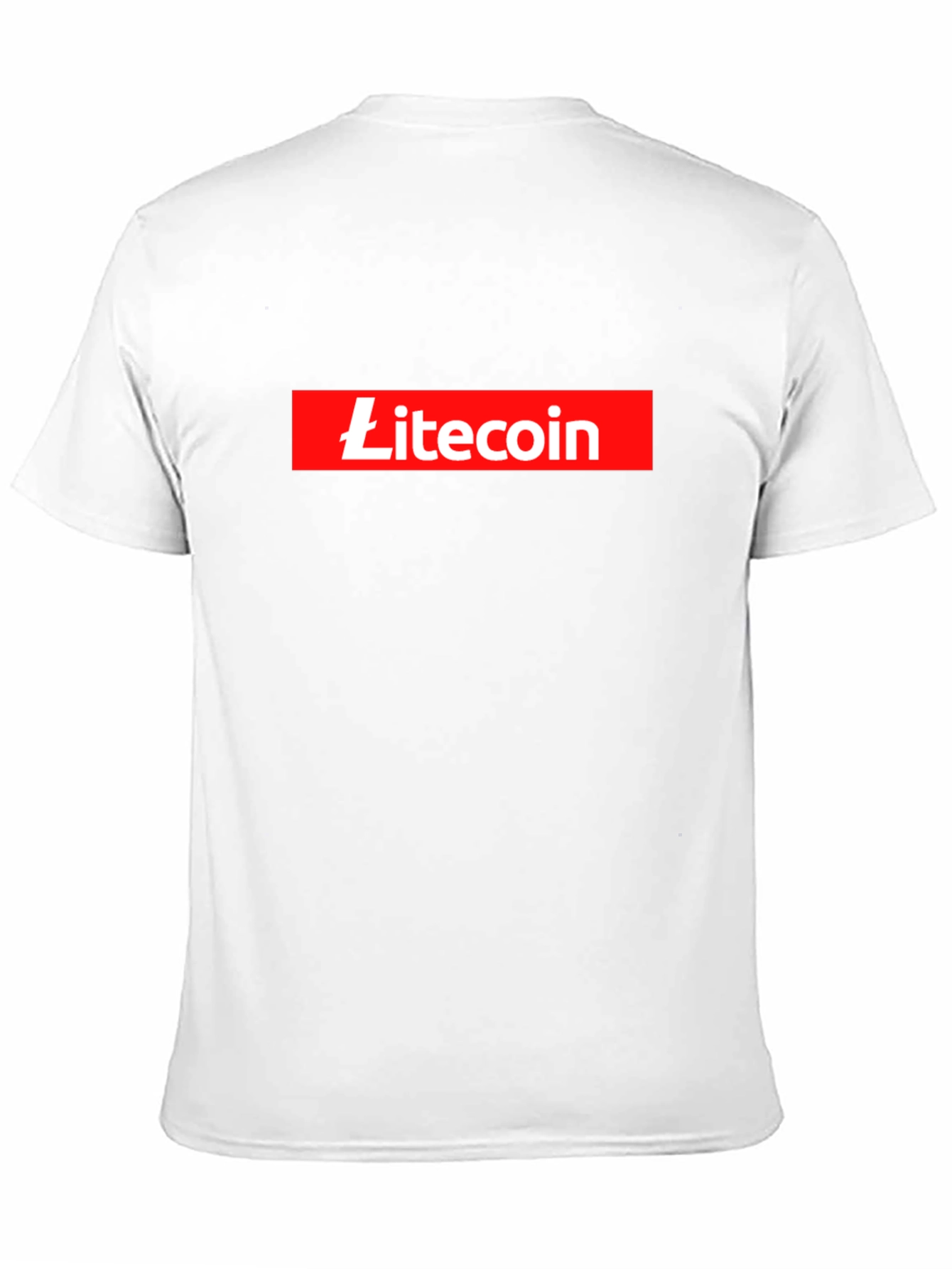 Litecoin Black T-Shirt Crypto Currency Red Box Logo