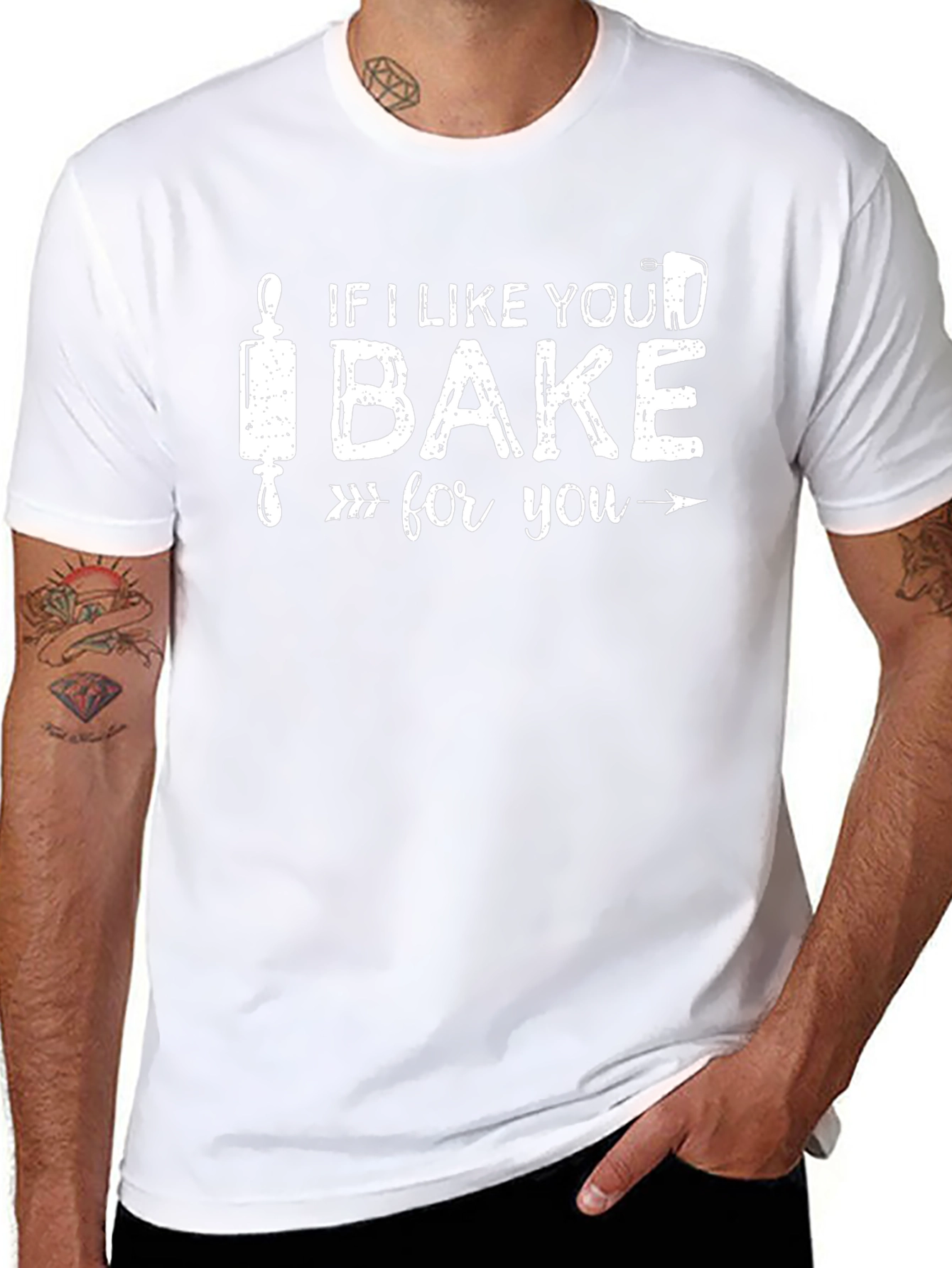 If I Like You I Bake For You Funny Baking T-Shirt