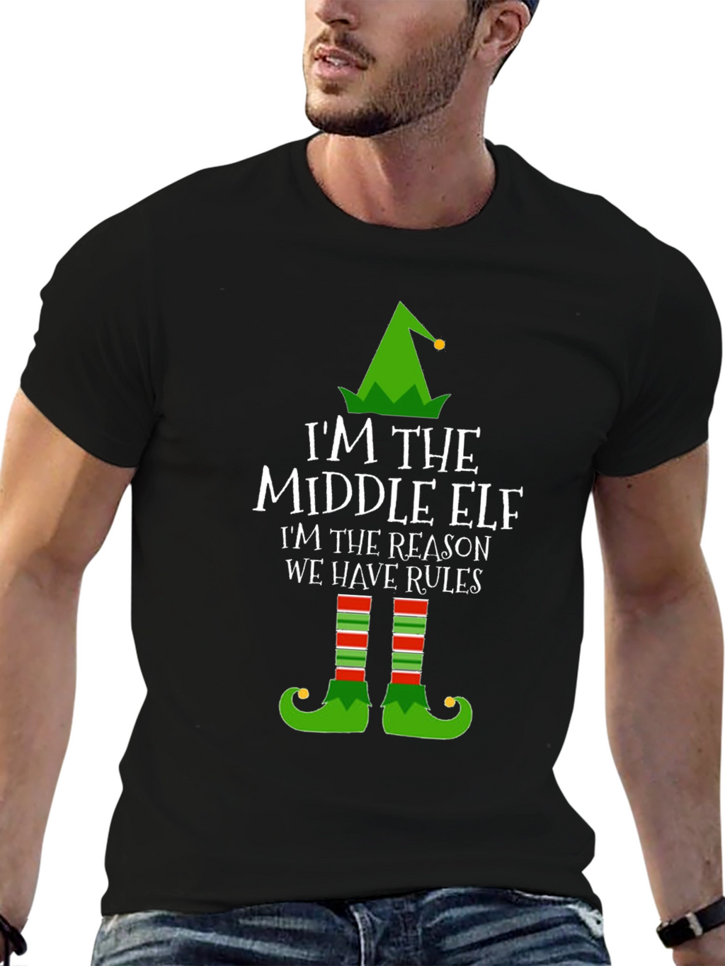 Middle Elf T-Shirt - Funny Christmas Tee