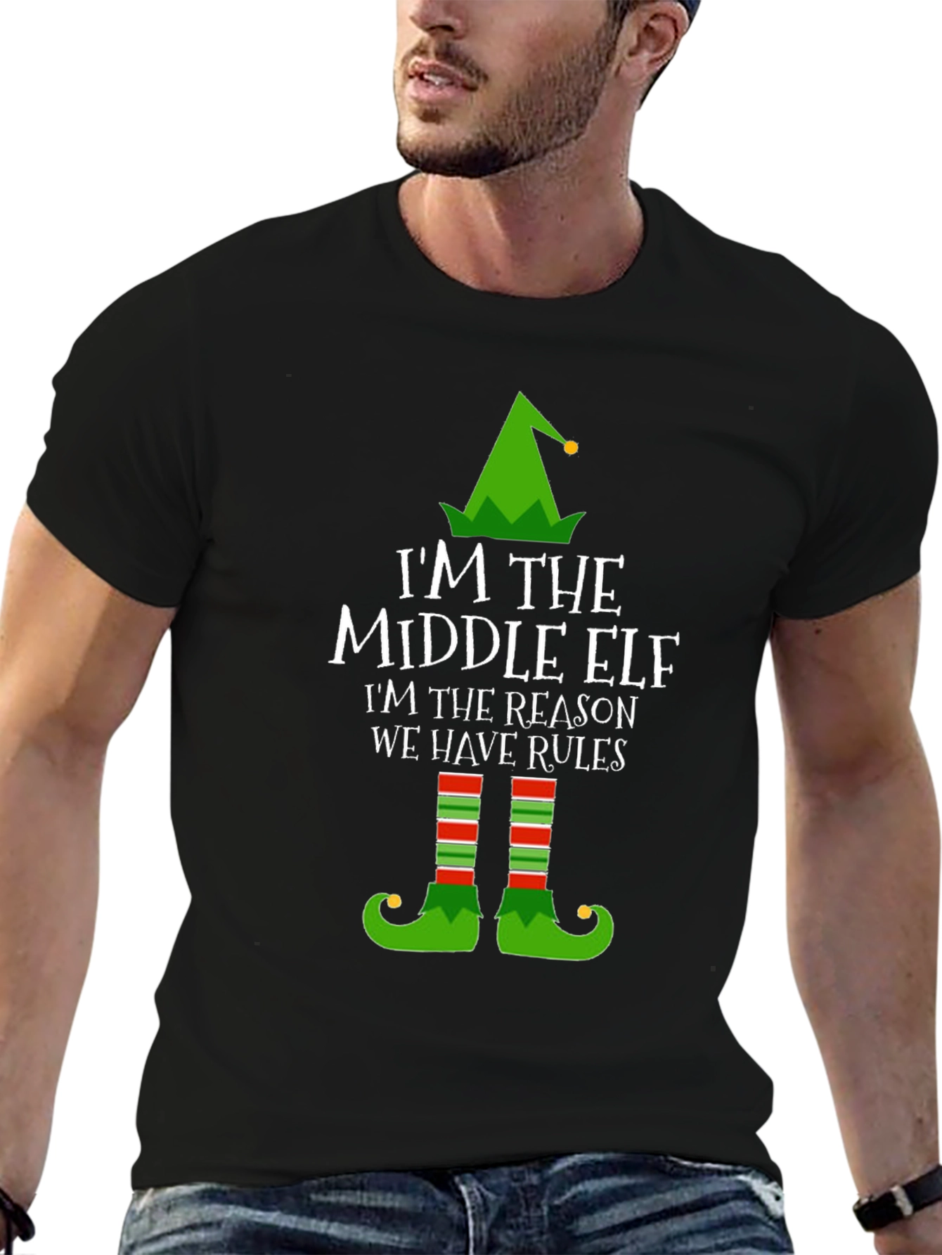 Middle Elf T-Shirt - Funny Christmas Tee