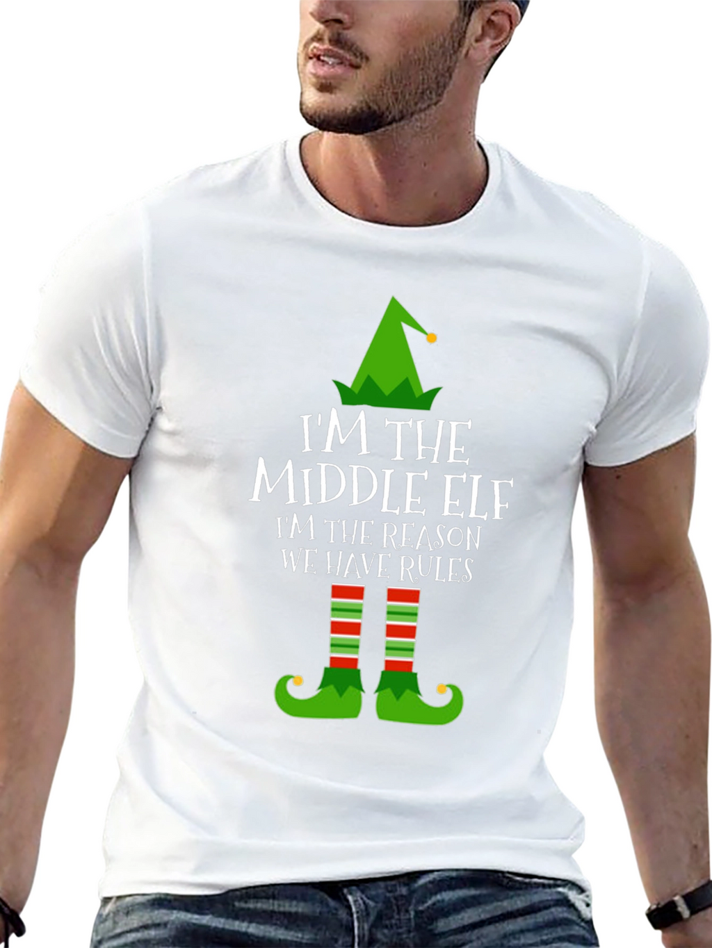 Middle Elf T-Shirt - Funny Christmas Tee