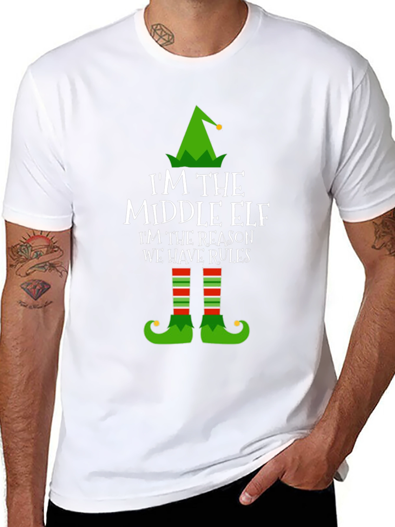 Middle Elf T-Shirt - Funny Christmas Tee