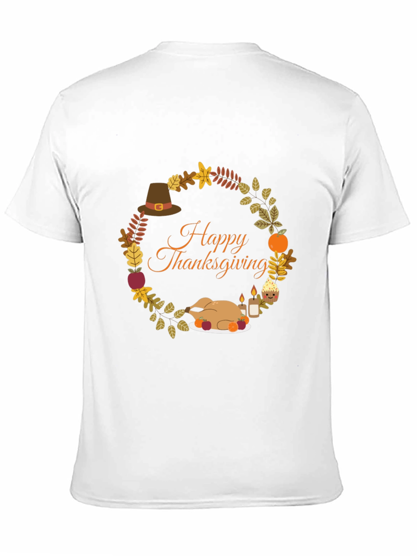 Thanksgiving Wreath Graphic T-Shirt