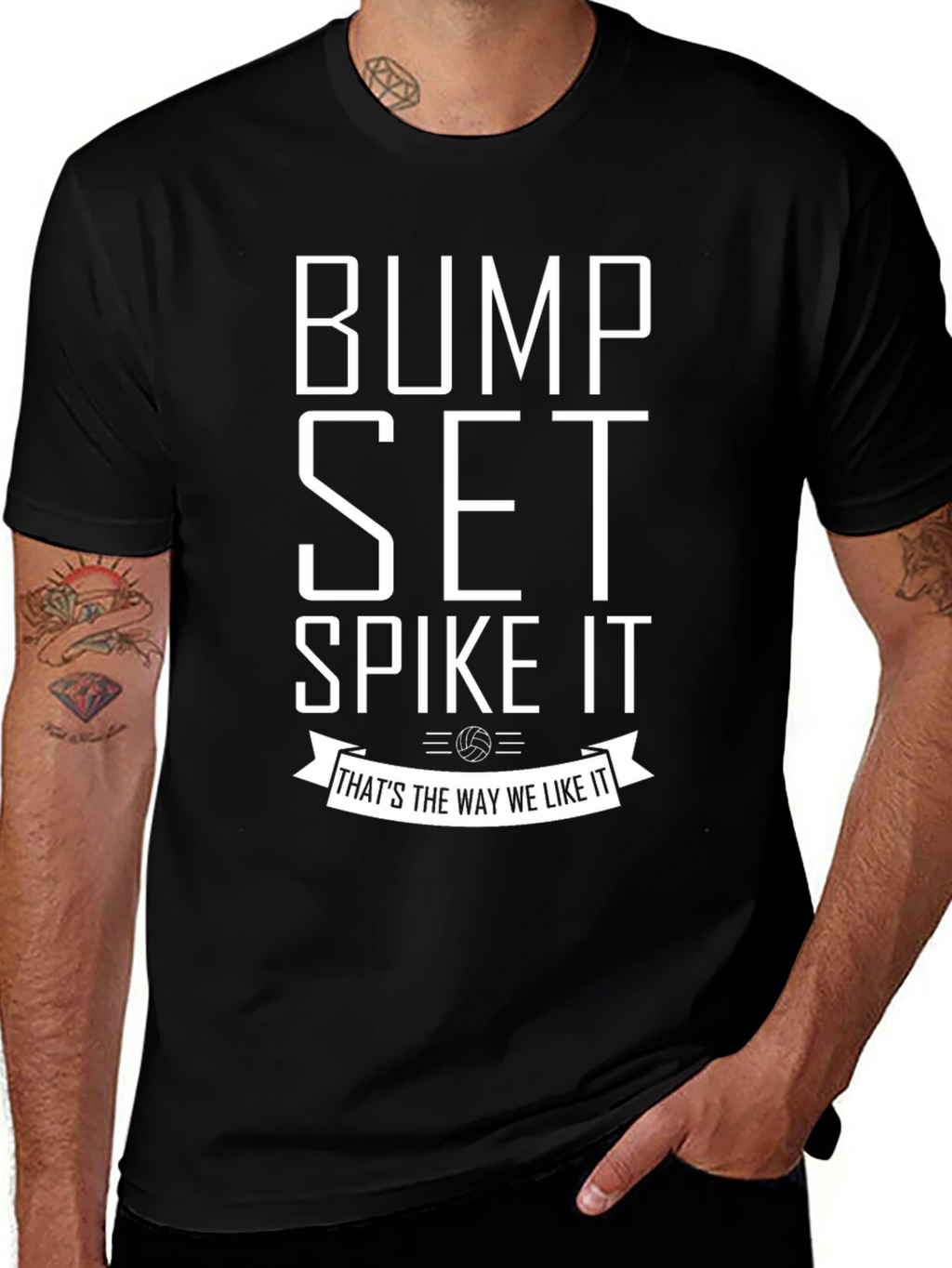 Bump Set Spike It Volleyball T-Shirt